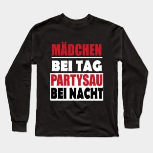 Party Frauenpower Betrunken Saufen Nacht Long Sleeve T-Shirt